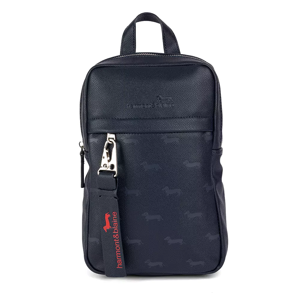 Сумка мужская Harmont & Blaine Chest Rig bag Blaine Allover 005 синяя купить,NaN