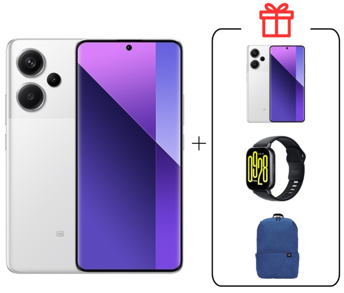 Смартфон Xiaomi Redmi Note 13 Pro+ 5G NFC 8/256GB Moonlight White + подарок купить,NaN