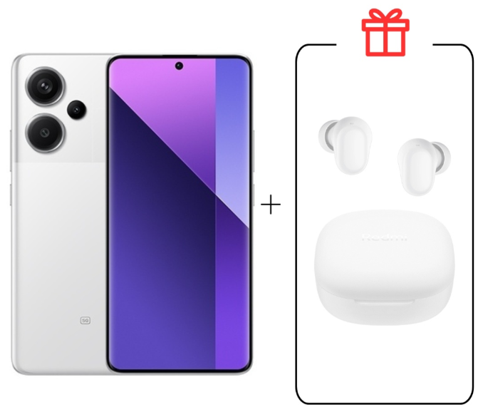 Смартфон Xiaomi Redmi Note 13 Pro+ 5G NFC 8/256GB Moonlight White + подарок купить,NaN