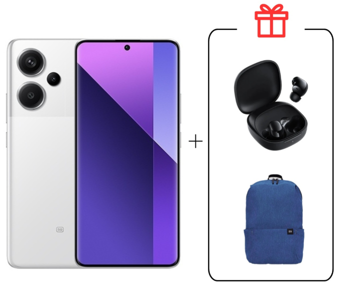 Смартфон Xiaomi Redmi Note 13 Pro+ 5G NFC 8/256GB Moonlight White + подарок купить,NaN
