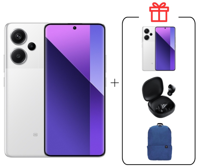 Смартфон Xiaomi Redmi Note 13 Pro+ 5G NFC 8/256GB Moonlight White + подарок купить,NaN