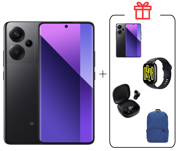 Смартфон Xiaomi Redmi Note 13 Pro+ 5G NFC 8/256GB Midnight Black + подарок купить,NaN
