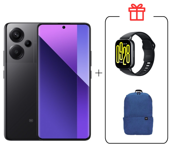 Смартфон Xiaomi Redmi Note 13 Pro+ 5G NFC 8/256GB Midnight Black + подарок купить,NaN