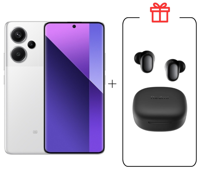 Смартфон Xiaomi Redmi Note 13 Pro+ 5G NFC 8/256GB Moonlight White + подарок купить,NaN