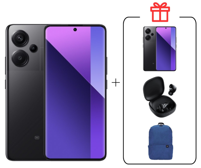 Смартфон Xiaomi Redmi Note 13 Pro+ 5G NFC 8/256GB Midnight Black + подарок купить,NaN
