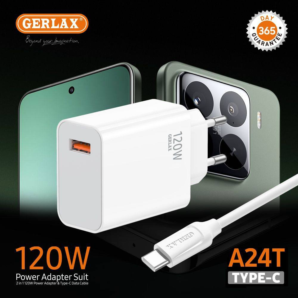 Зарядное устройство GERLAX A24T USB Type-C, USB белый - ForteMarket Зарядное устройство GERLAX A24T USB Type-C, USB белый купить,15600