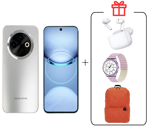 Смартфон Tecno Spark 30C 4/128Gb Titanium Gold+подарок купить,NaN