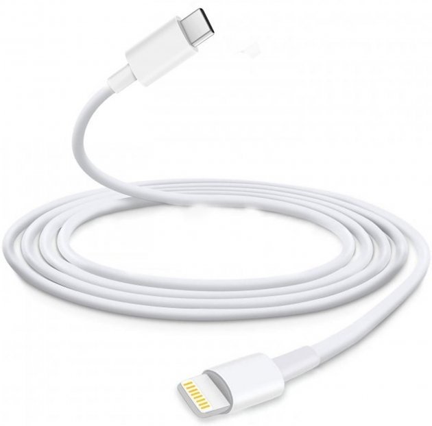 Кабель Lige Lightning, USB TypeC (M), 1 м, белый купить,320