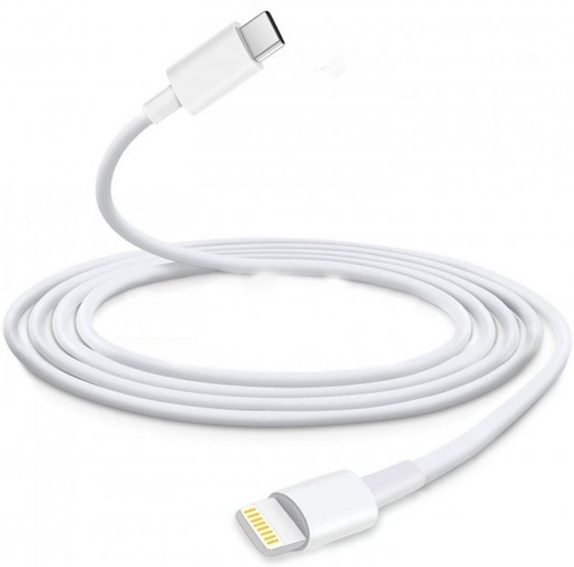 Кабель Lige Lightning, USB TypeC (M), 1 м, белый купить,320