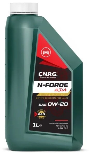 Моторное масло Синтетическое C.N.R.G. N-Force Asia 0W-20 1 л