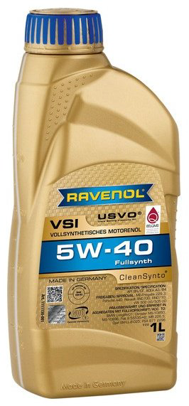 Моторное масло Синтетическое RAVENOL VSI 5W-40 1 л