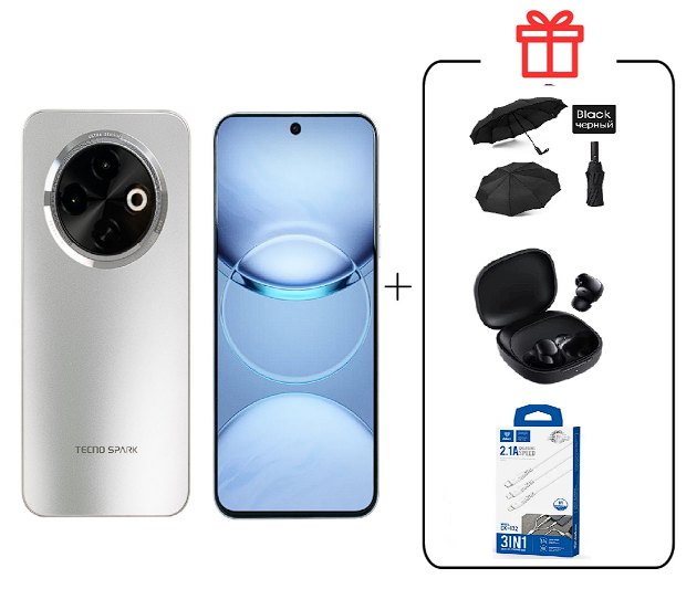 Смартфон Tecno Spark 30C 4/128Gb Titanium Gold+подарок купить,NaN