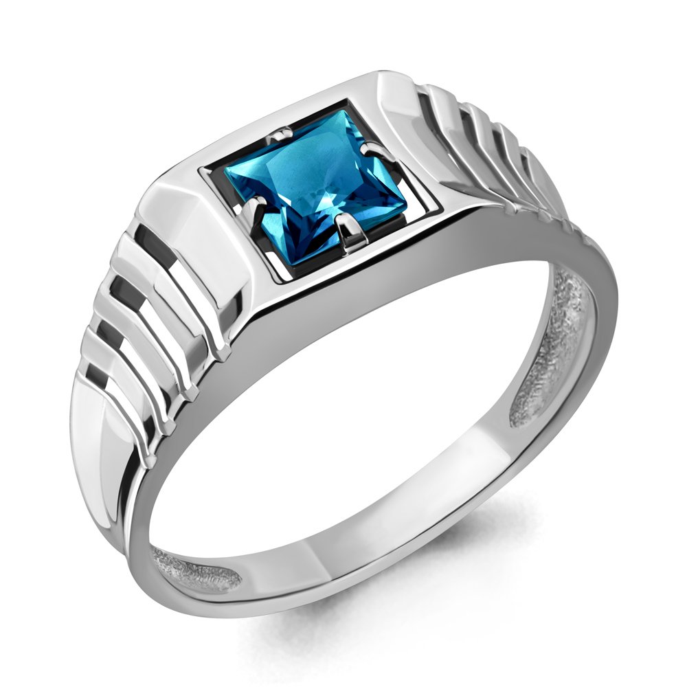Мужская печатка Aquamarine 6562008 21р 2,7гр. купить,NaN