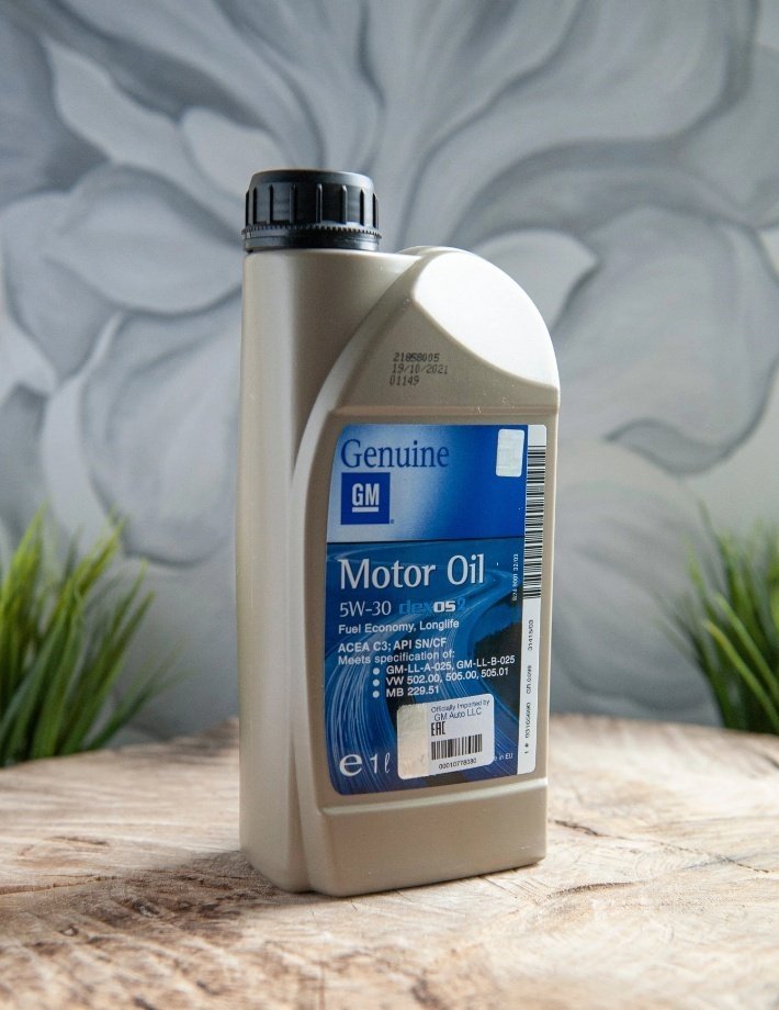 Моторное масло Синтетическое General Motors Dexos 2 5W-30 1 л
