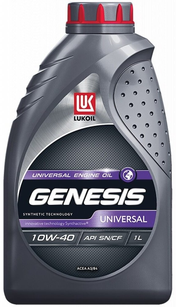 Моторное масло Синтетическое ЛУКОЙЛ GENESIS UNIVERSAL 10W-40 1 л