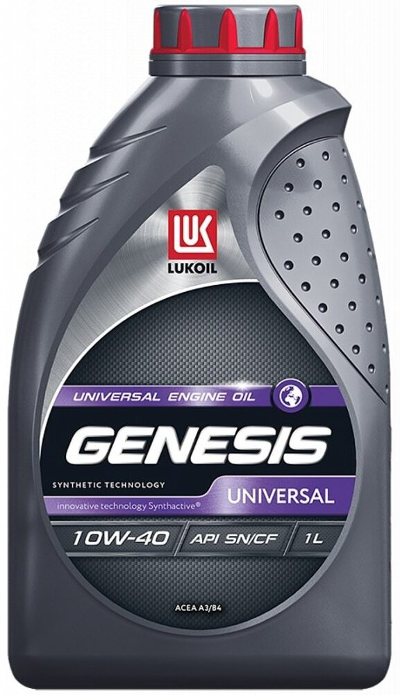 Моторное масло Синтетическое ЛУКОЙЛ GENESIS UNIVERSAL 10W-40 1 л купить,14500