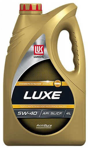 Моторное масло Полусинтетическое ЛУКОЙЛ LUXE 5W-40 4 л купить,19100