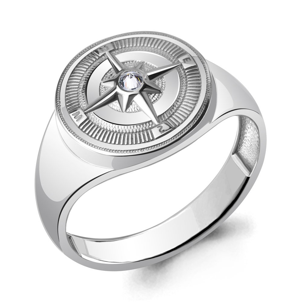 Мужская печатка Aquamarine 67446 20р 3,7гр. купить,NaN