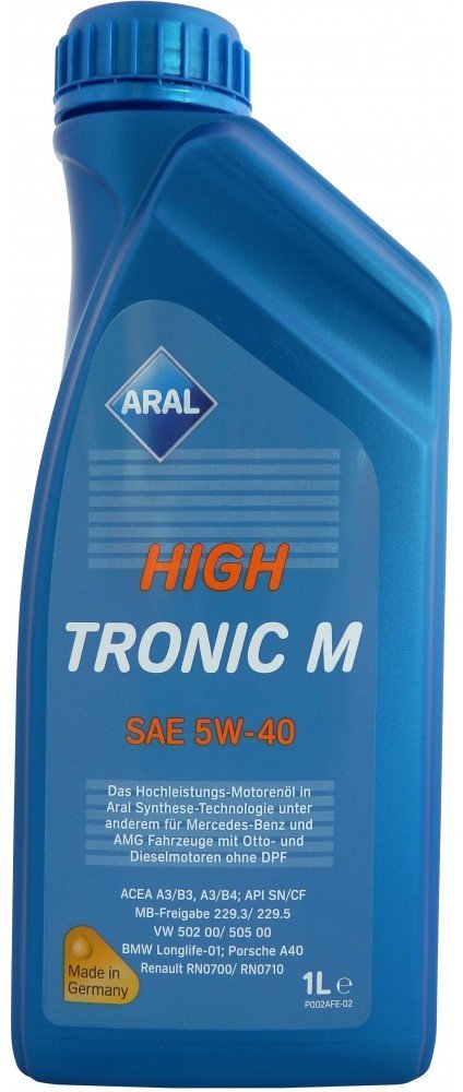 Моторное масло Синтетическое ARAL High Tronic М 5W-40 1 л купить,NaN