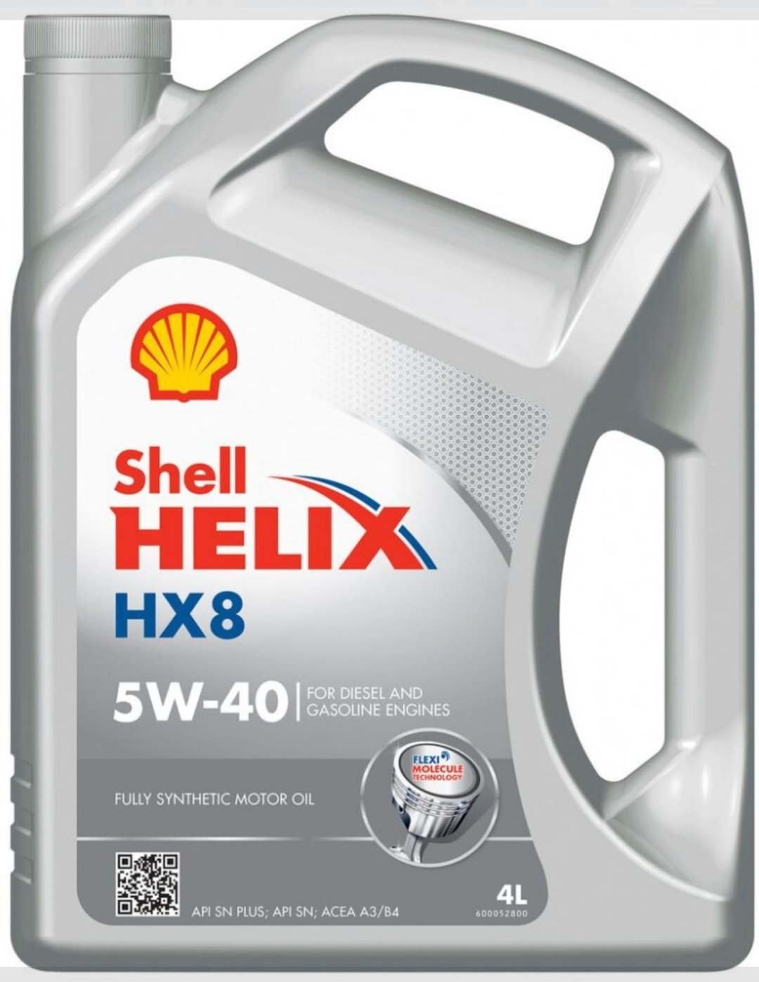 Моторное масло Моторное масло синтетическое SHELL Helix HX8 5W-40 4 л
