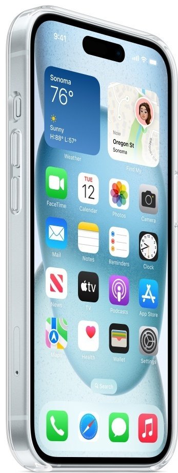 Чехол для Apple iPhone 15 прозрачный купить,450