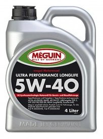 Моторное масло MEGUIN Ultra Performance Longlife 5W-40 4 л купить,37300