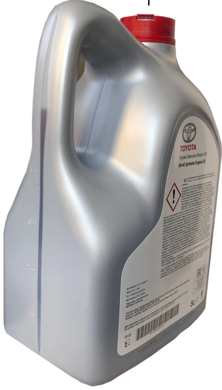Моторное масло Синтетическое Toyota ENGINE OIL SYNTHETIC 5W-40 5 л купить,80196