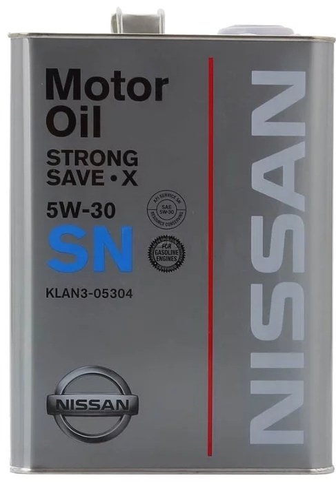 Моторное масло Полусинтетическое Nissan SN Strong Save X 5W-30 4 л