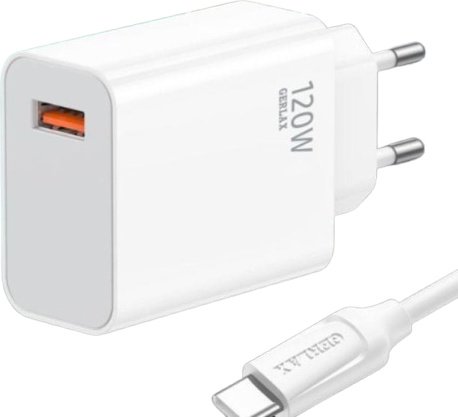 Зарядное устройство GERLAX A22T USB Type-C, USB белый