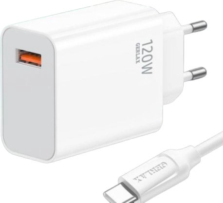 Зарядное устройство GERLAX A22T USB Type-C, USB белый