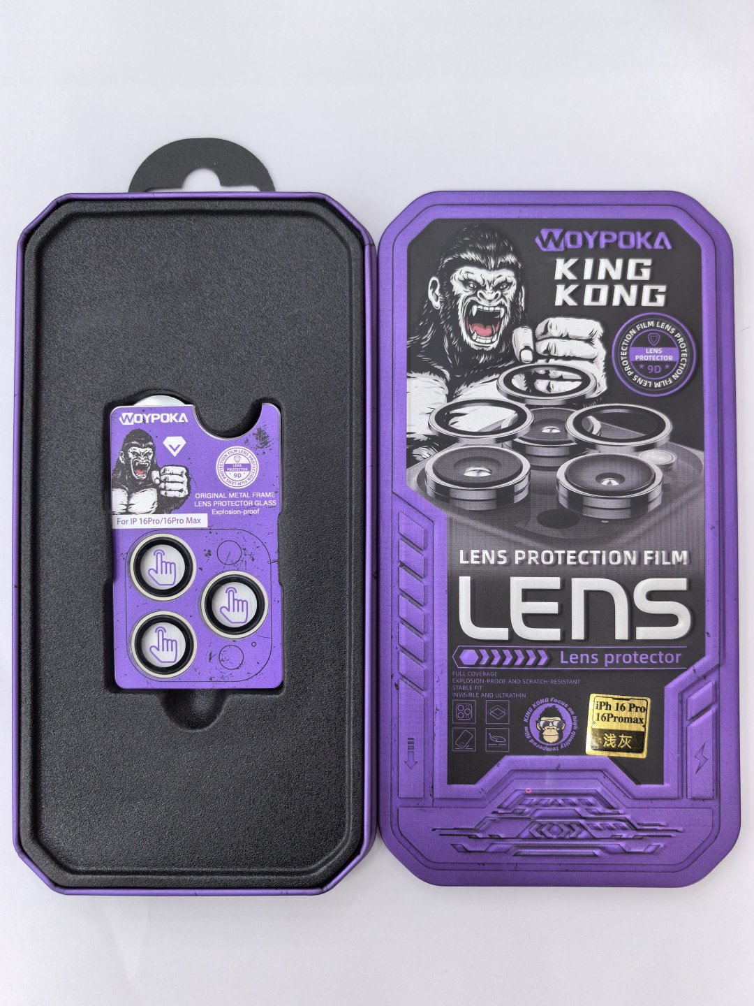 Стекло Woypoka для Apple iPhone 16 Pro Max WPK-A71 серый купить,NaN