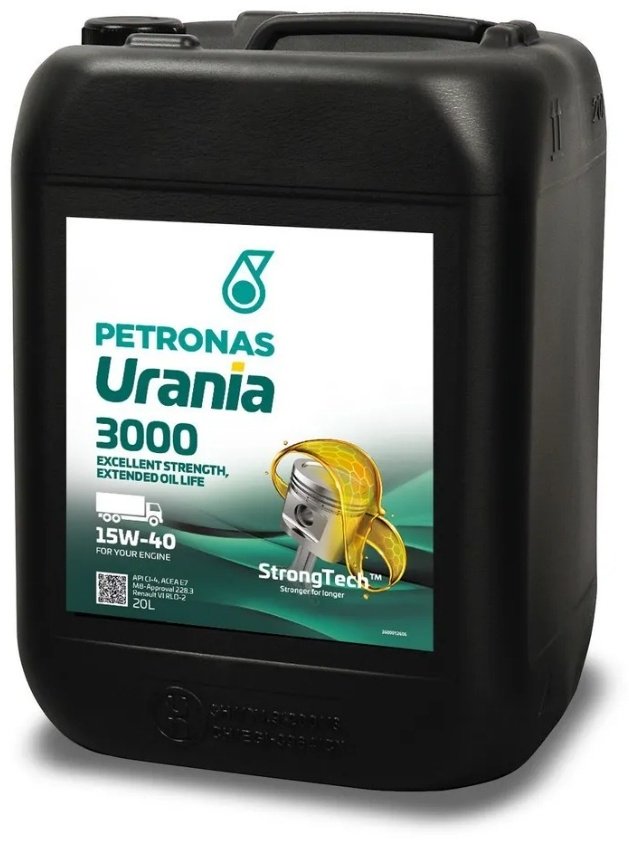 Моторное масло Полусинтетическое Petronas 1 URANIA 3000 15W-40 20 л