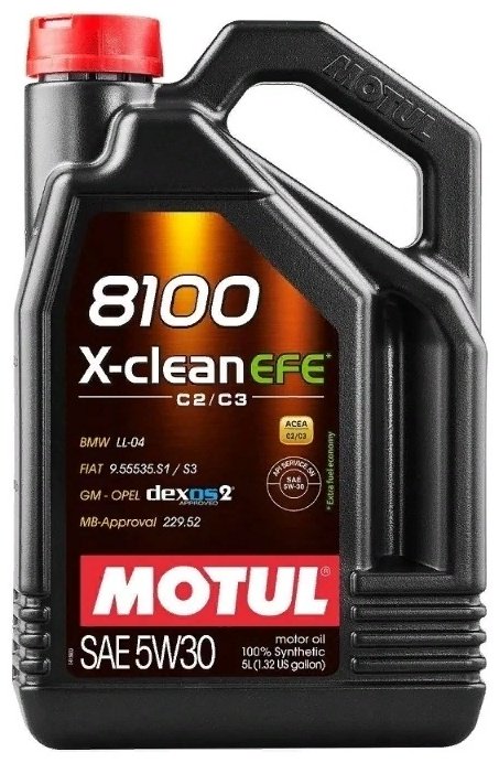 Моторное масло Синтетическое Motul 8100 X-clean EFE 5W-30 5 л