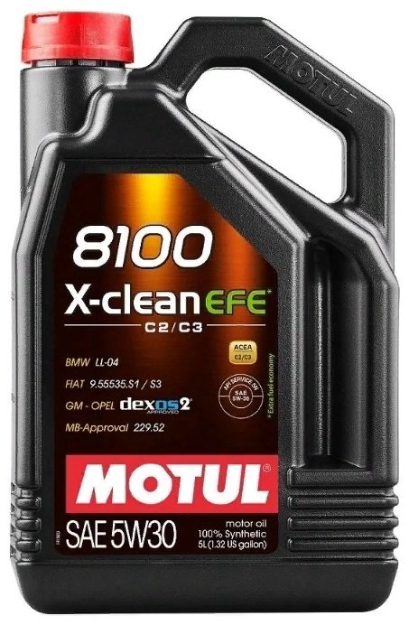 Моторное масло Синтетическое Motul 8100 X-clean EFE 5W-30 5 л купить,NaN