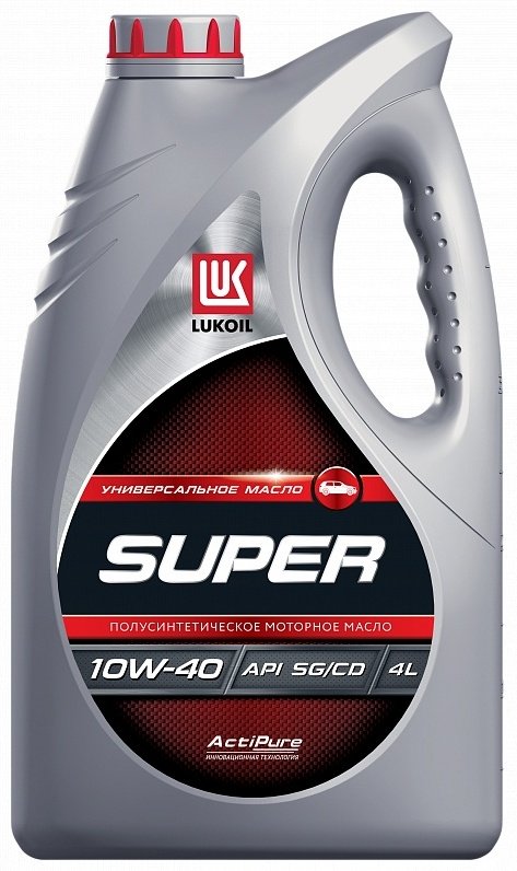 Моторное масло Полусинтетическое ЛУКОЙЛ SUPER 10W-40 4 л