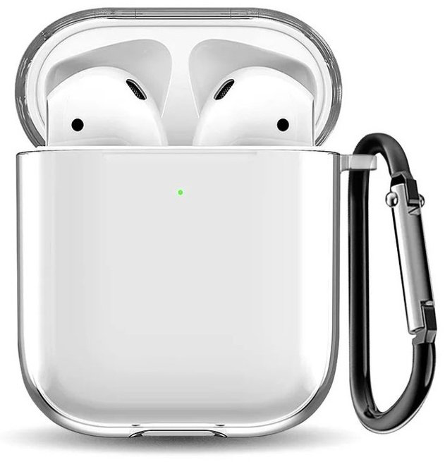 Чехол для Apple AirPods, AirPods 2 прозрачный