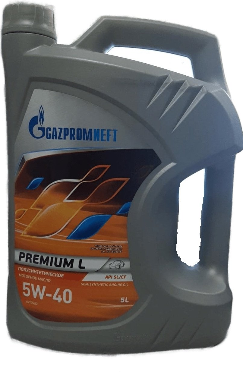 Моторное масло Полусинтетическое Gazpromneft Premiun L 5W-40 5 л