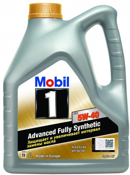 Моторное масло Синтетическое MOBIL Advanced Fully Synthetic 5W-40 4 л