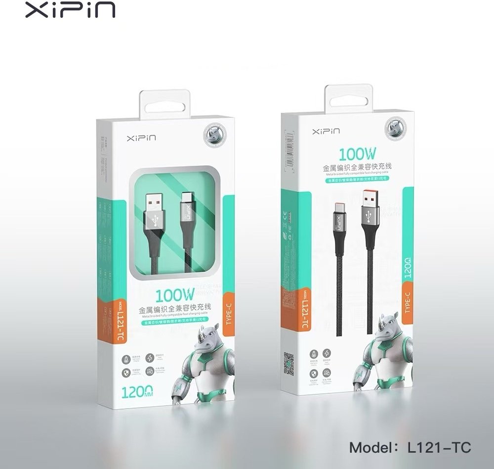 Кабель Xipin USB 3.0 (M), USB TypeC (M), 1.2 м, черный