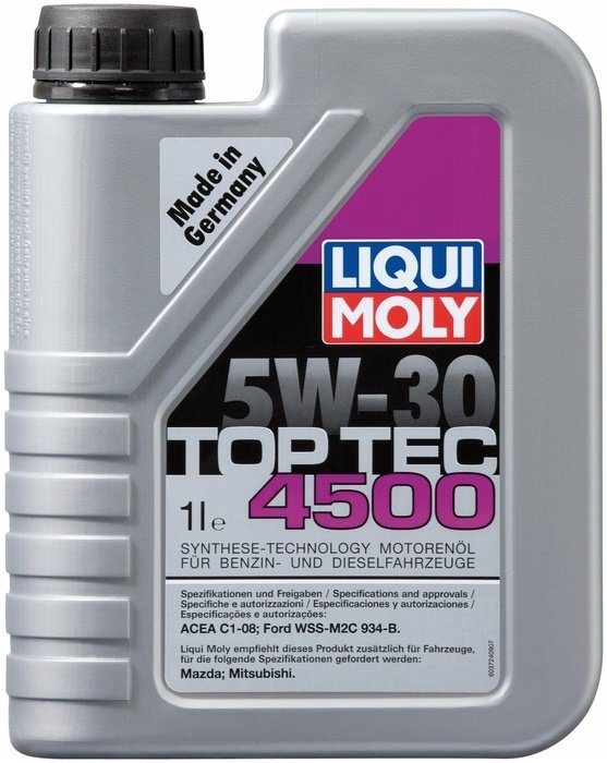 Моторное масло Синтетическое LIQUI MOLY TOP TEC 4500 5W-30 1 л купить,NaN