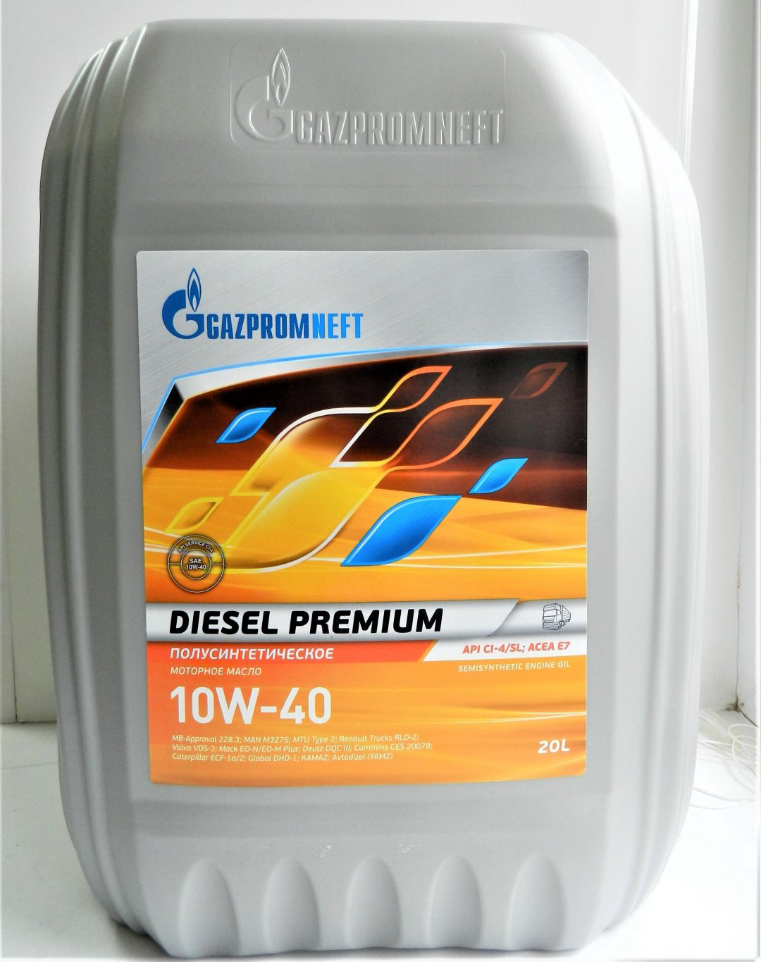 Моторное масло Полусинтетическое Gazpromneft Diesel Premium 10W-40 20 л купить,58600