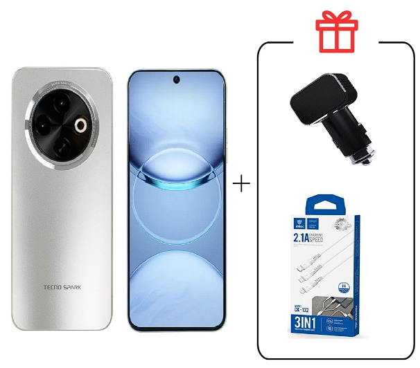 Смартфон Tecno Spark 30C 4/128Gb Titanium Gold+подарок купить,NaN