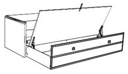 Диван-кровать Гербор Индиана 24 JLOZ80_160 белый-серый 160x200 см