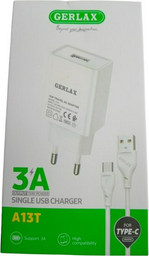 Зарядное устройство GERLAX A13T USB белый