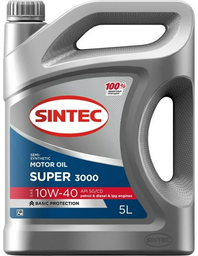 Моторное масло Полусинтетическое SINTEC SUPER 3000 10W-40 5 л