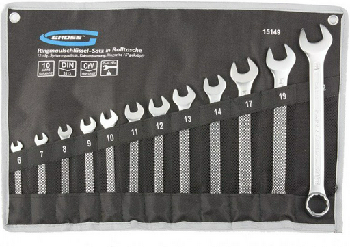 Набор комбинированных ключей Gross 15149 6-22мм