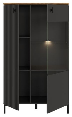 Шкаф БРВ Брест Сан-Джиминьяно REG1D1W/140 черный 138х85.2х40.7 см купить,NaN