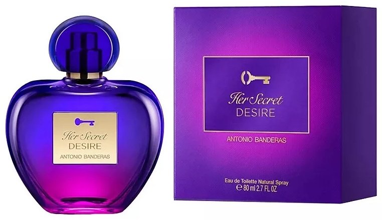 Antonio Banderas Her Secret Desire туалетная вода EDT 80 мл, для женщин купить,11790