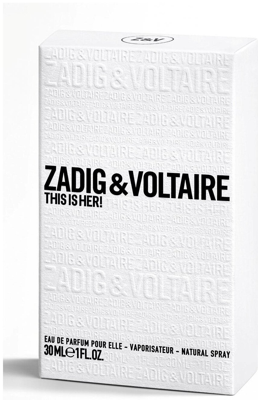 Zadig & Voltaire This Is Her парфюмерная вода EDP 30 мл, для женщин купить,67890