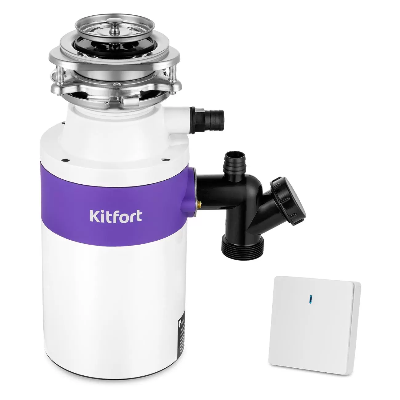 Измельчитель отходов Kitfort КТ-2092 бело-фиолетовый купить,NaN
